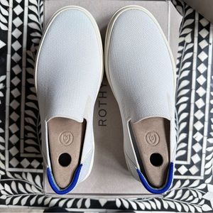 Rothys New City Slip On Sneaker White Size 7.5